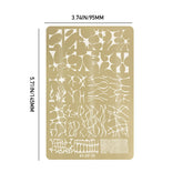 Nail Stamping Plates - Irregular Lines